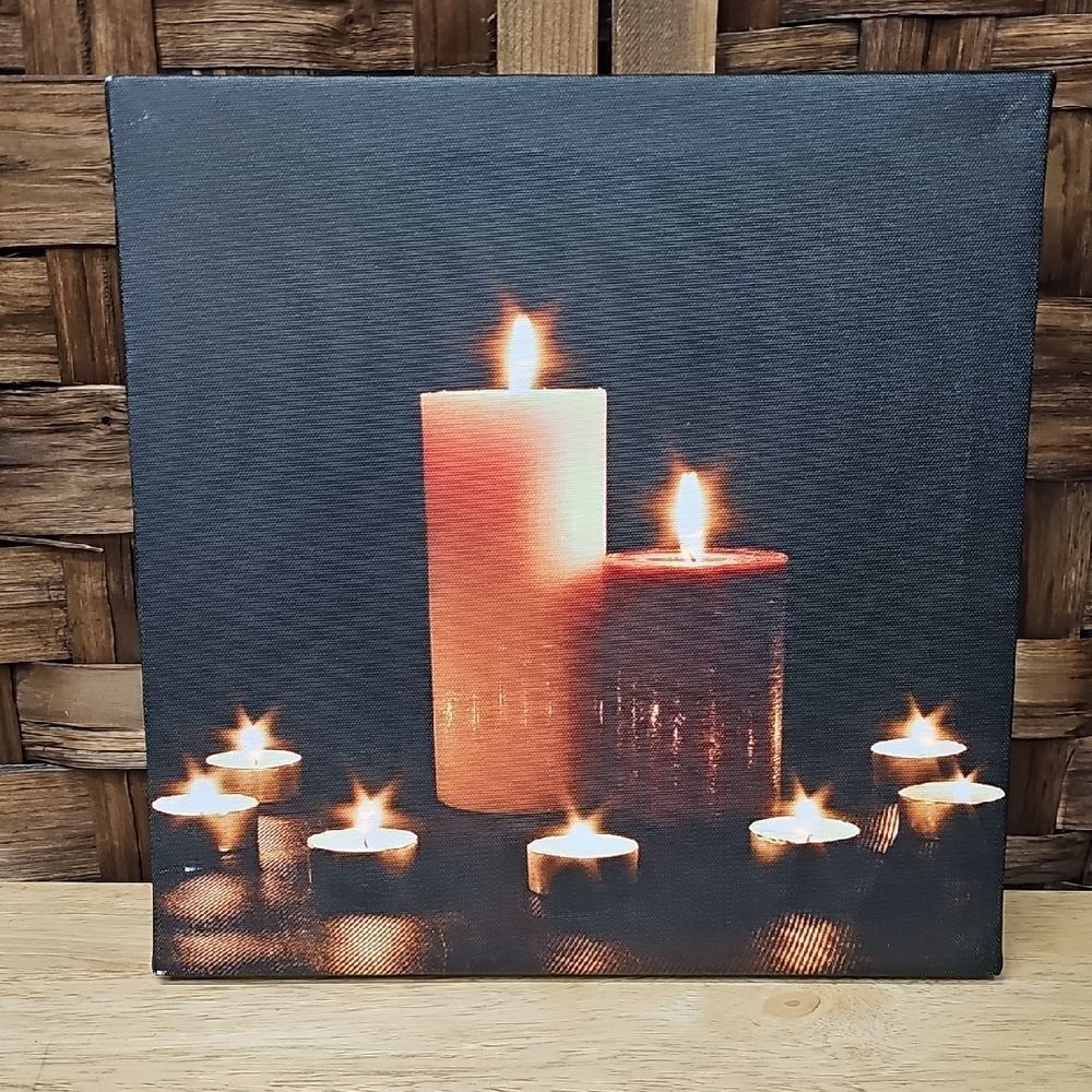 Light-up Candle Canvas / Frame Wall Art